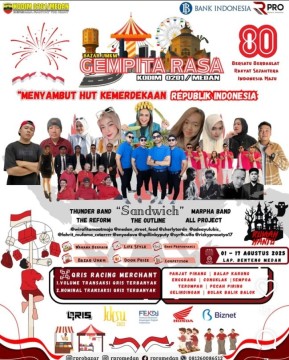 Ilustrasi undangan rayakan kemeriahaan HUT ke-80 RI. [Instagram]